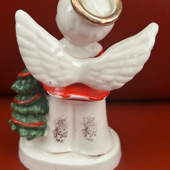 Vintage Napco December Angel. 1950’s porcelain angel figurine. Chipped halo. - Picture 4 of 9